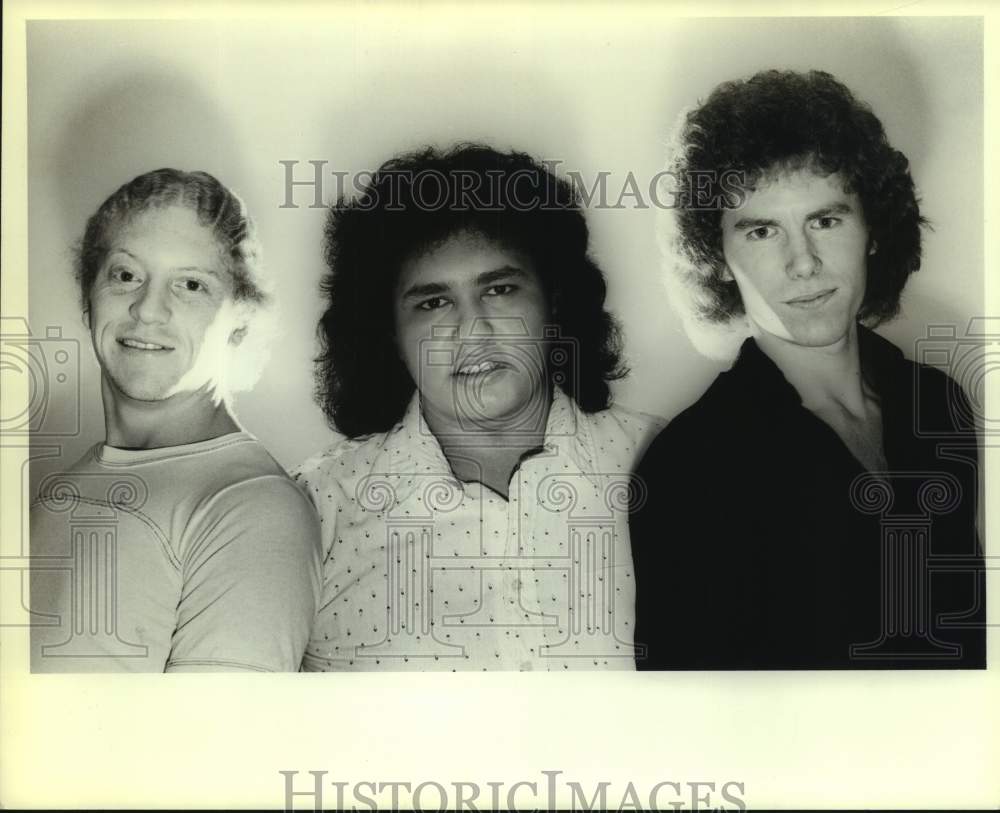 1982 Press Photo Three Members of the Jumbo Band, Musicians, Entertainers- Historic Images