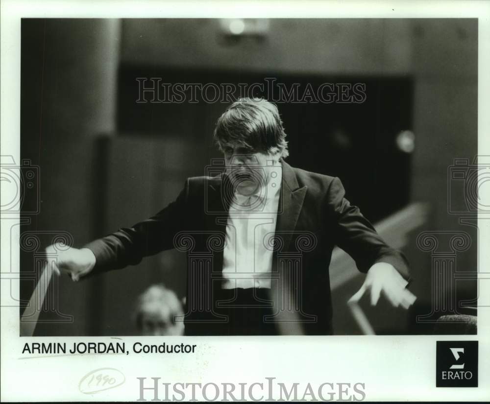 1990 Press Photo Armin Jordan, Conductor - sap14614- Historic Images