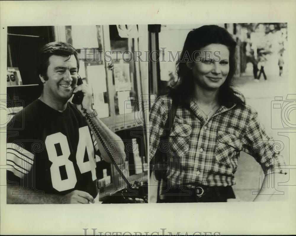 1982 Press Photo Actors Ron Masak and Christine Belford in "The Neighborhood"- Historic Images