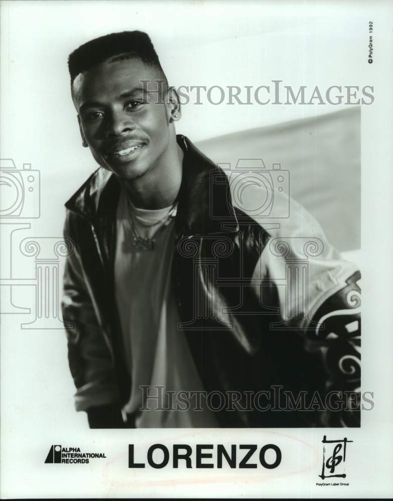 1992 Press Photo Lorenzo, Entertainer in portrait - sap14983- Historic Images