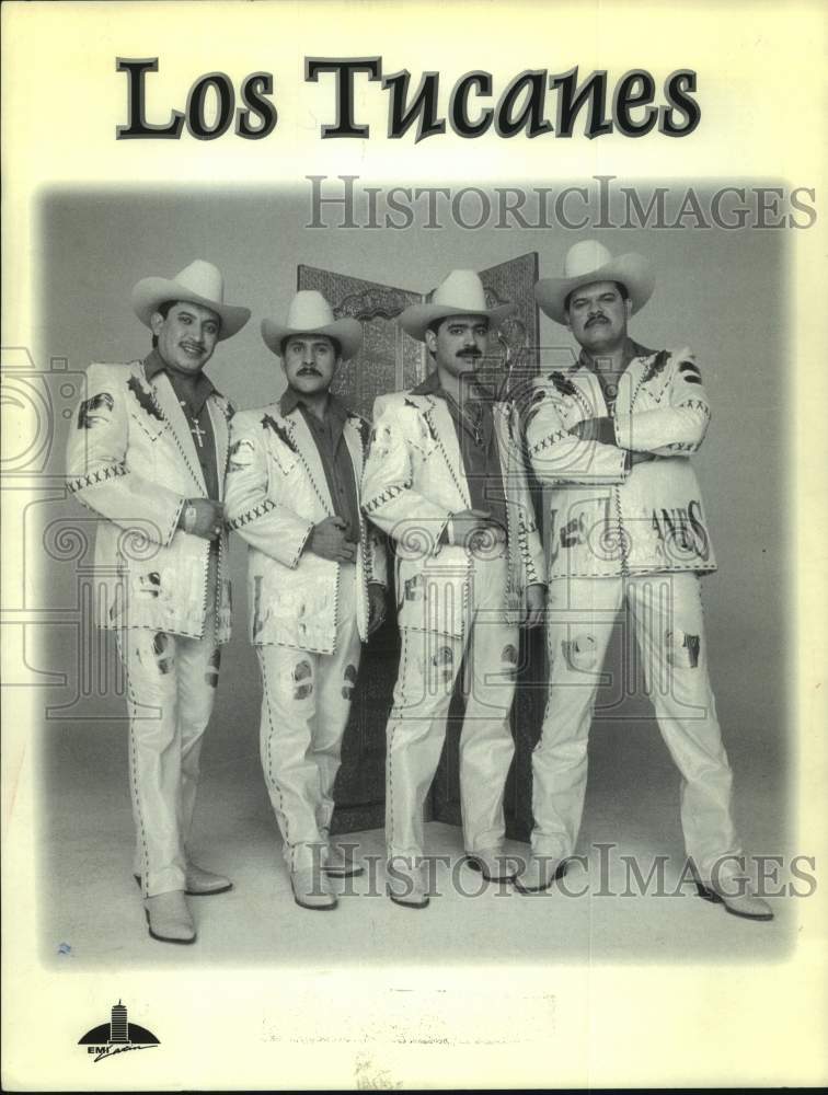 1998 Press Photo Four Members of the band Los Tucanes, Entertainers - sap15050- Historic Images