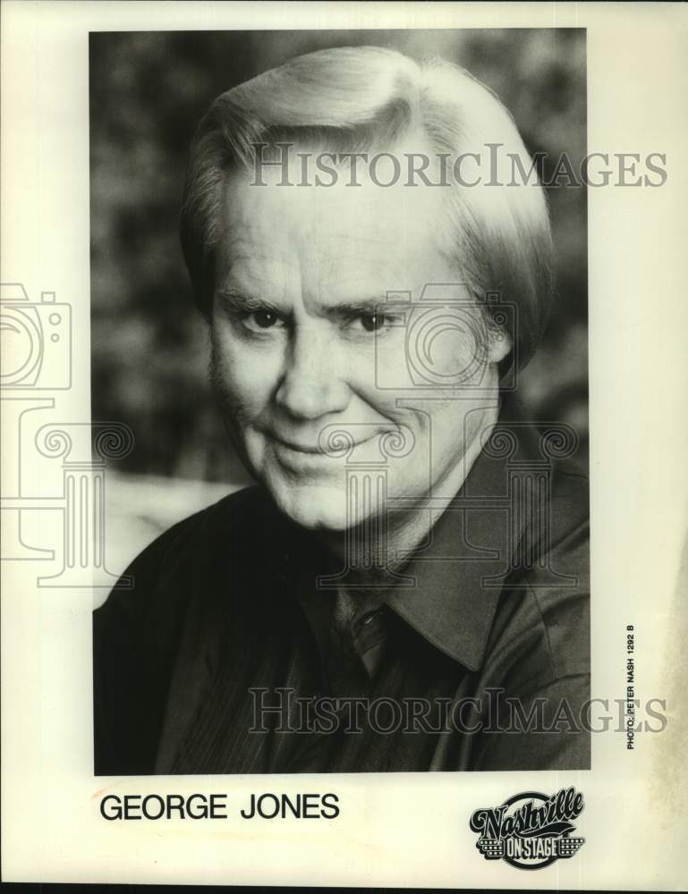 1992 Press Photo George Jones, Musician - sap15106- Historic Images