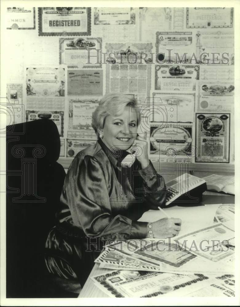 1997 Press Photo Micheline Masse, founder of Stock Search International.- Historic Images