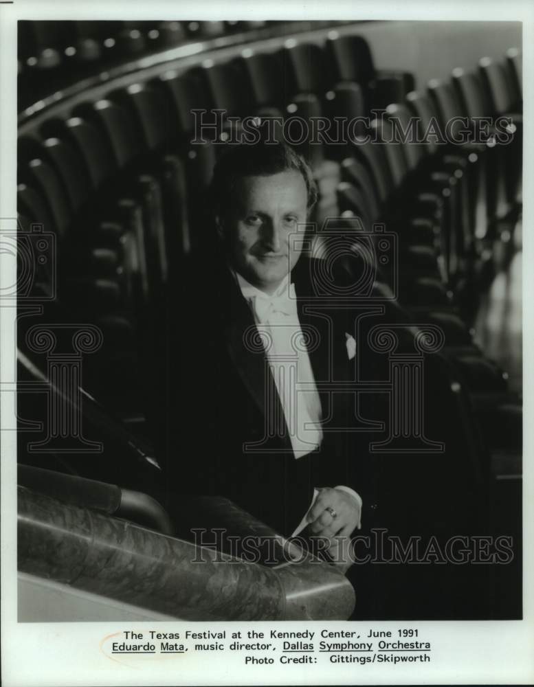 1991 Press Photo Eduardo Mata, Music Director of the Dallas Symphony Orchestra- Historic Images