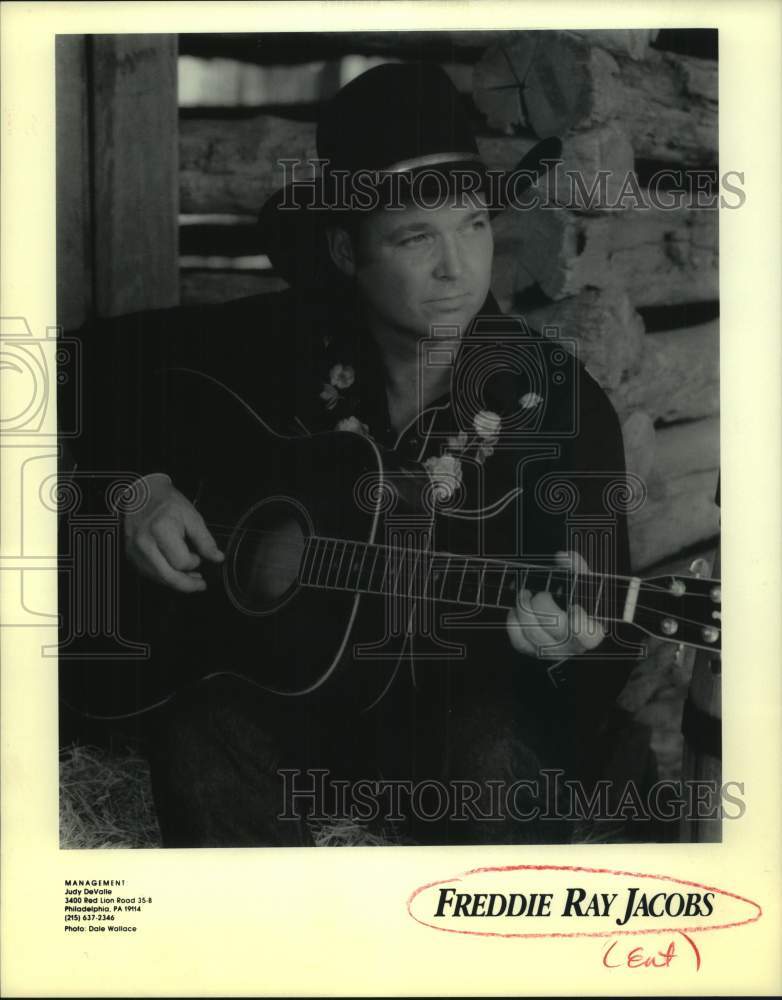 1998 Press Photo Freddie Ray Jacobs, Texas country singer and musician.- Historic Images