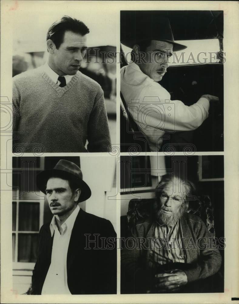 1978 Press Photo Tommy Lee Jones, Actor in composite of portraits from movies- Historic Images