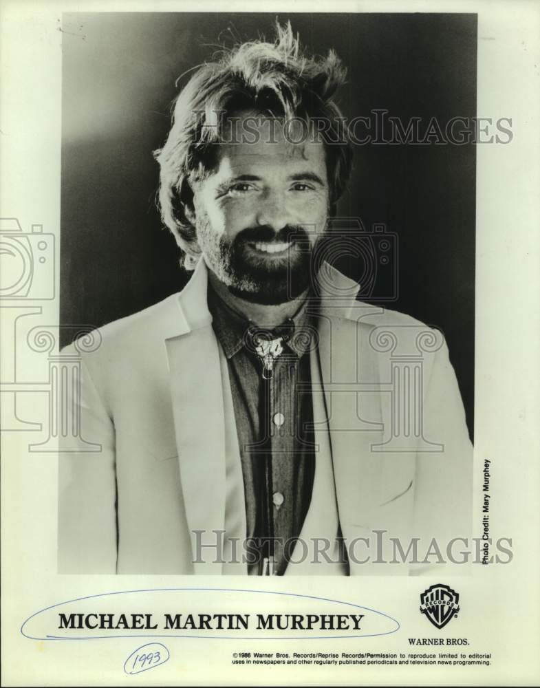 1986 Press Photo Michael Martin Murphey, Singer - sap15521- Historic Images