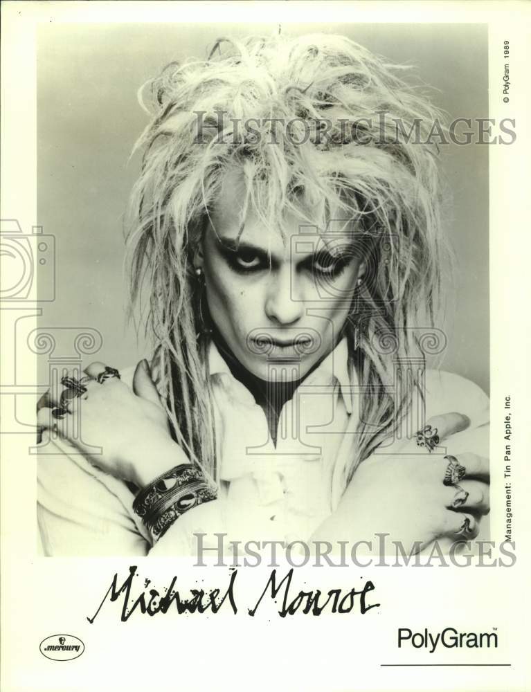1989 Press Photo Musician Michael Monroe - sap15553- Historic Images