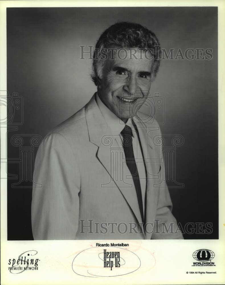 1994 Press Photo Actor Ricardo Montalban in &quot;Heaven Help Us&quot; movie - sap15599- Historic Images