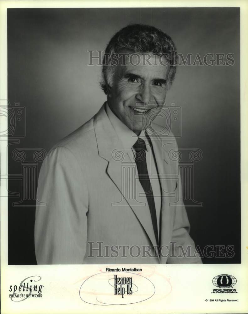 1994 Press Photo Actor Ricardo Montalban in "Heaven Help Us" movie - sap15599- Historic Images