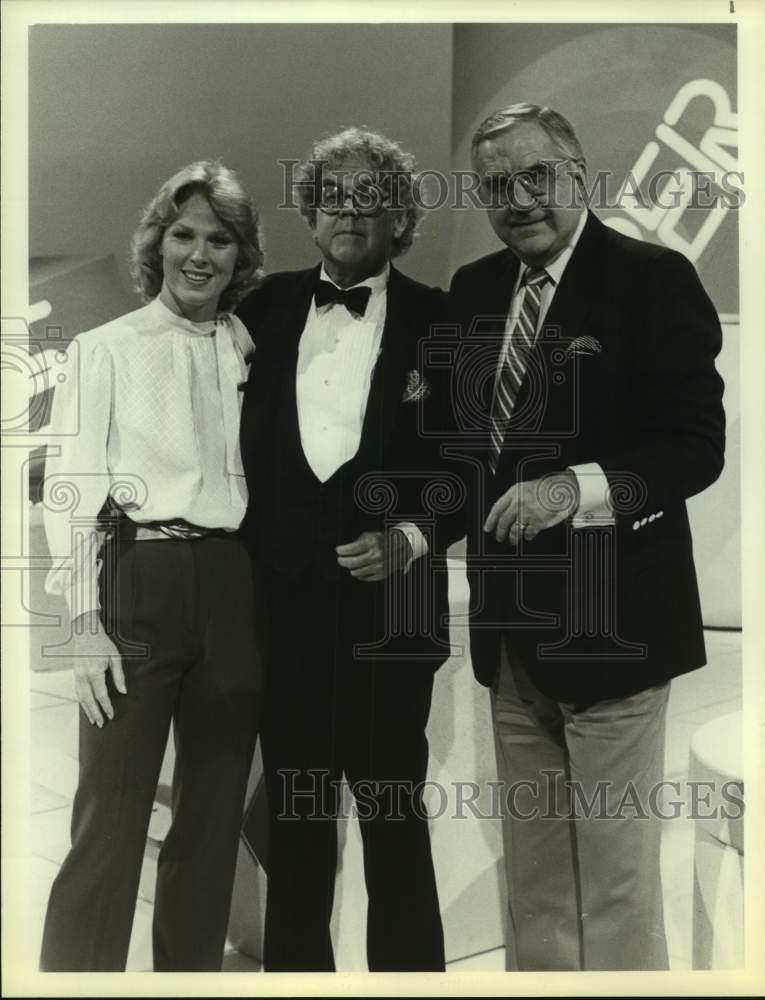 1983 Press Photo Mariette Hartley, Stan Freberg, Ed McMahon on NBC Television- Historic Images