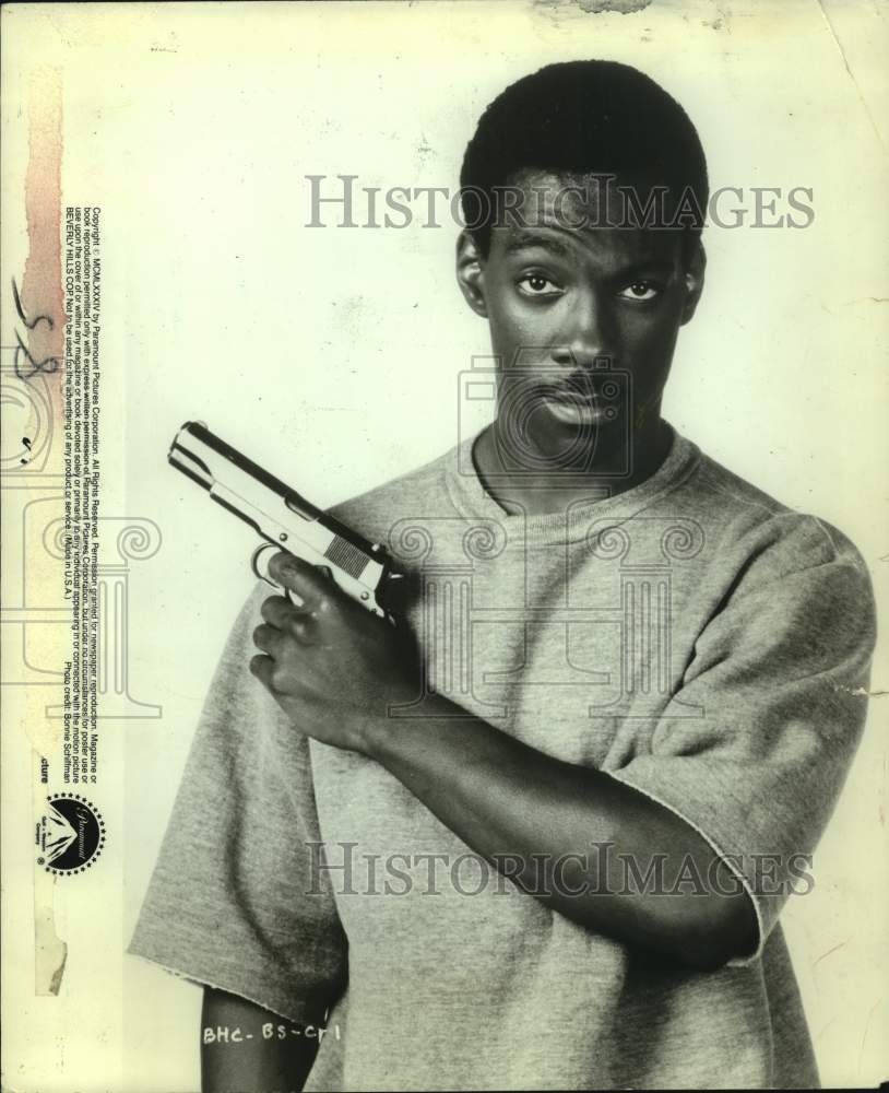1984 Press Photo Comedian Eddie Murphy in "Beverly Hills Cop" movie - sap15671- Historic Images