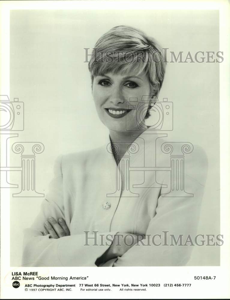 1997 Press Photo Lisa McRee on ABC News &quot;Good Morning America&quot; - sap15709- Historic Images