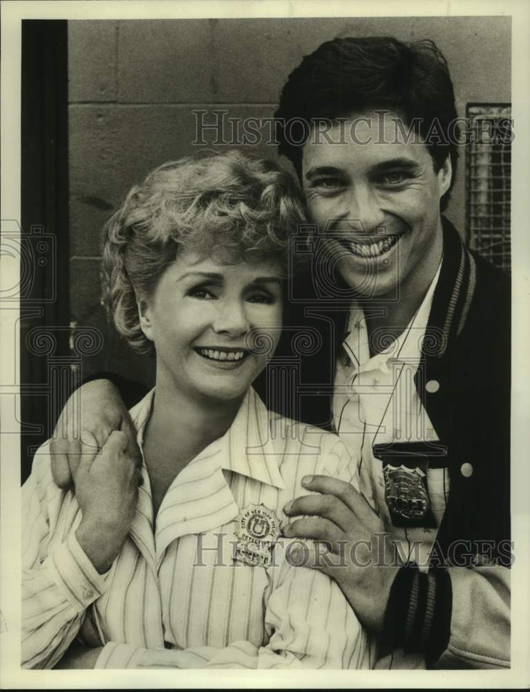 1987 Press Photo Actors Debbie Reynolds, Brian McNamara in "Sadie and Son"- Historic Images