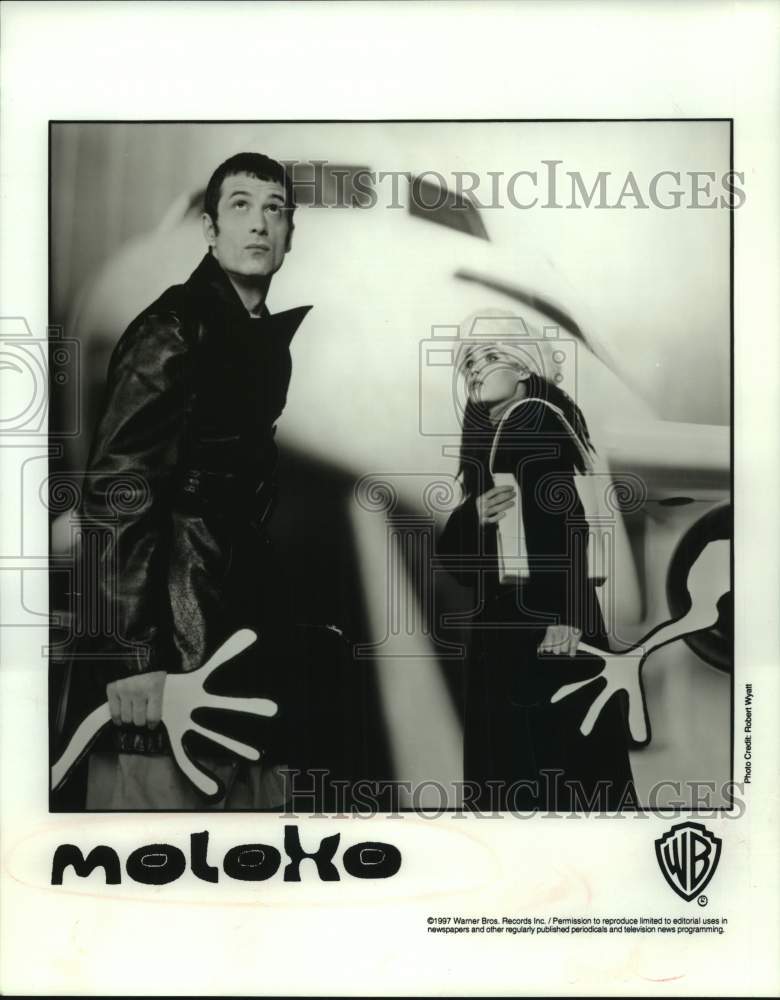 1997 Press Photo Two Members of the band Moloko, Entertainers - sap15753- Historic Images