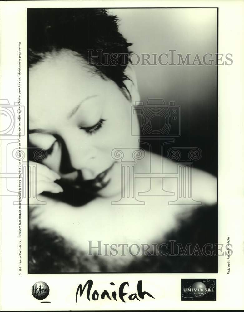 1998 Press Photo Entertainer Monifah - sap15779- Historic Images