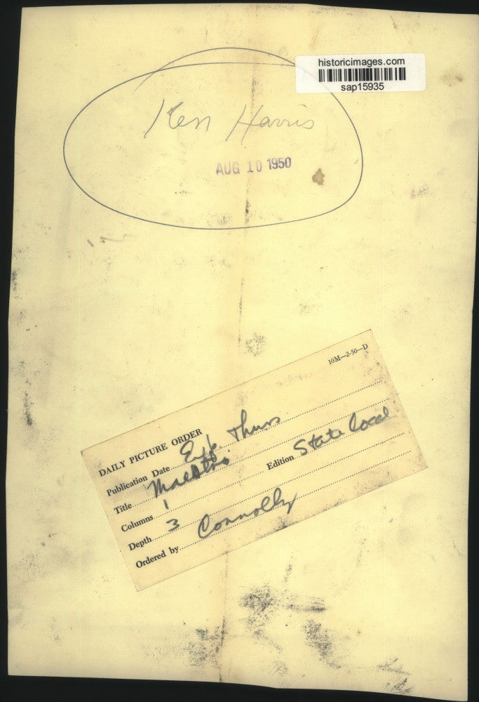 1950 Press Photo Entertainer Ken Harris - sap15935