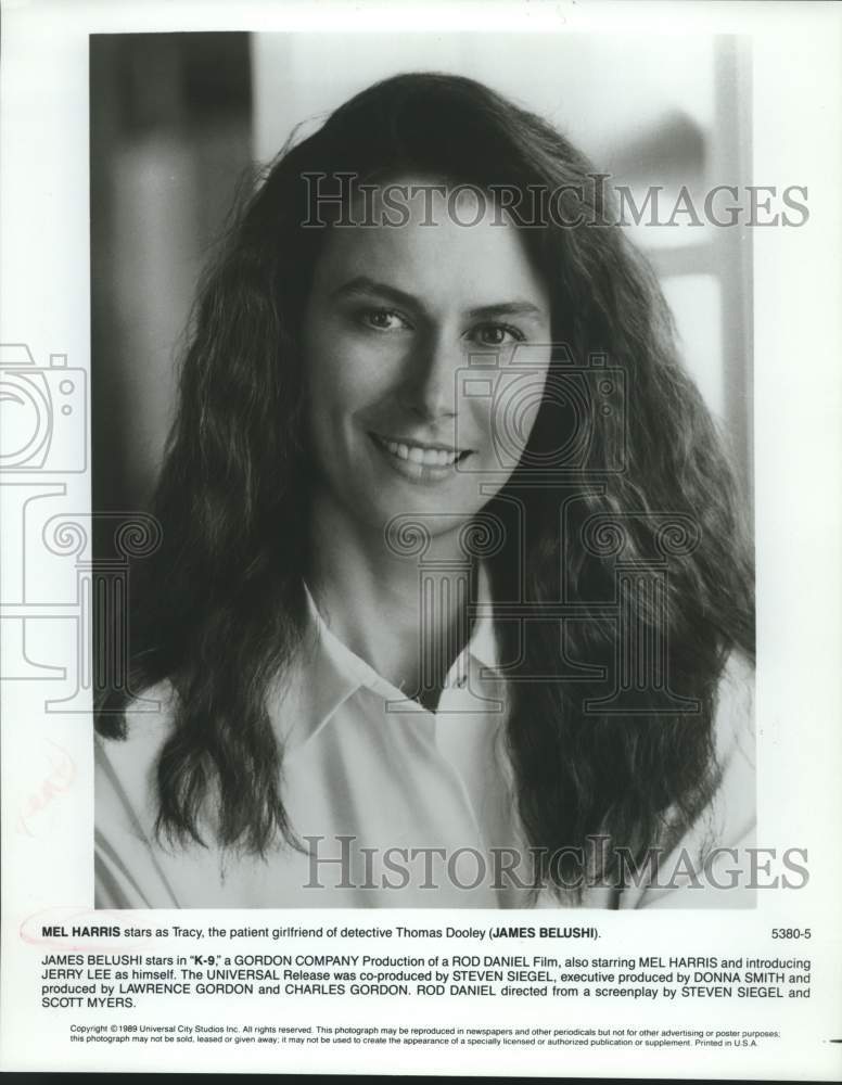 1989 Press Photo Actress Mel Harris stars as Tracy in "K-9" movie - sap15945- Historic Images