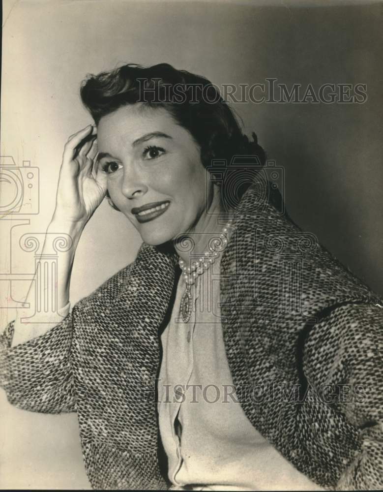 1957 Press Photo Maggie Hayes, Actress - sap16039