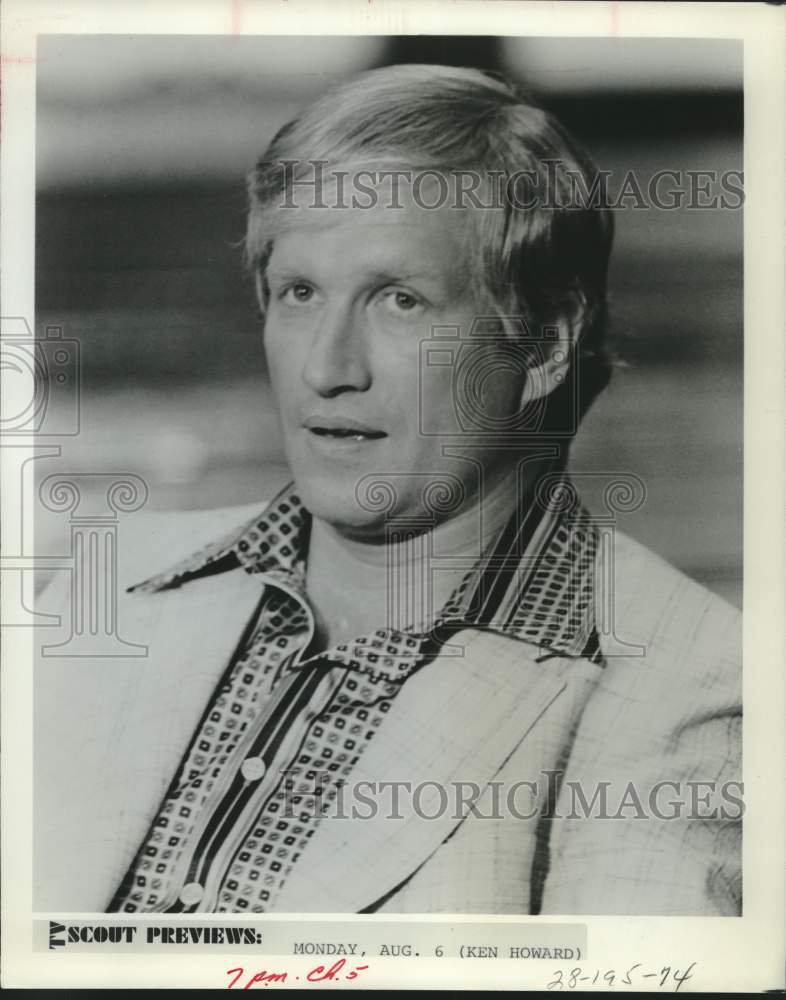 1979 Press Photo Actor Ken Howard as Coach Reeves in "The White Shadow" on CBS- Historic Images