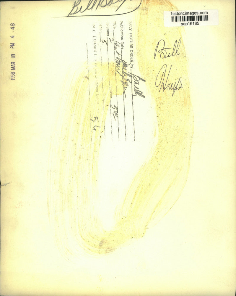 1958 Press Photo Actor Bill Hayes - sap16185