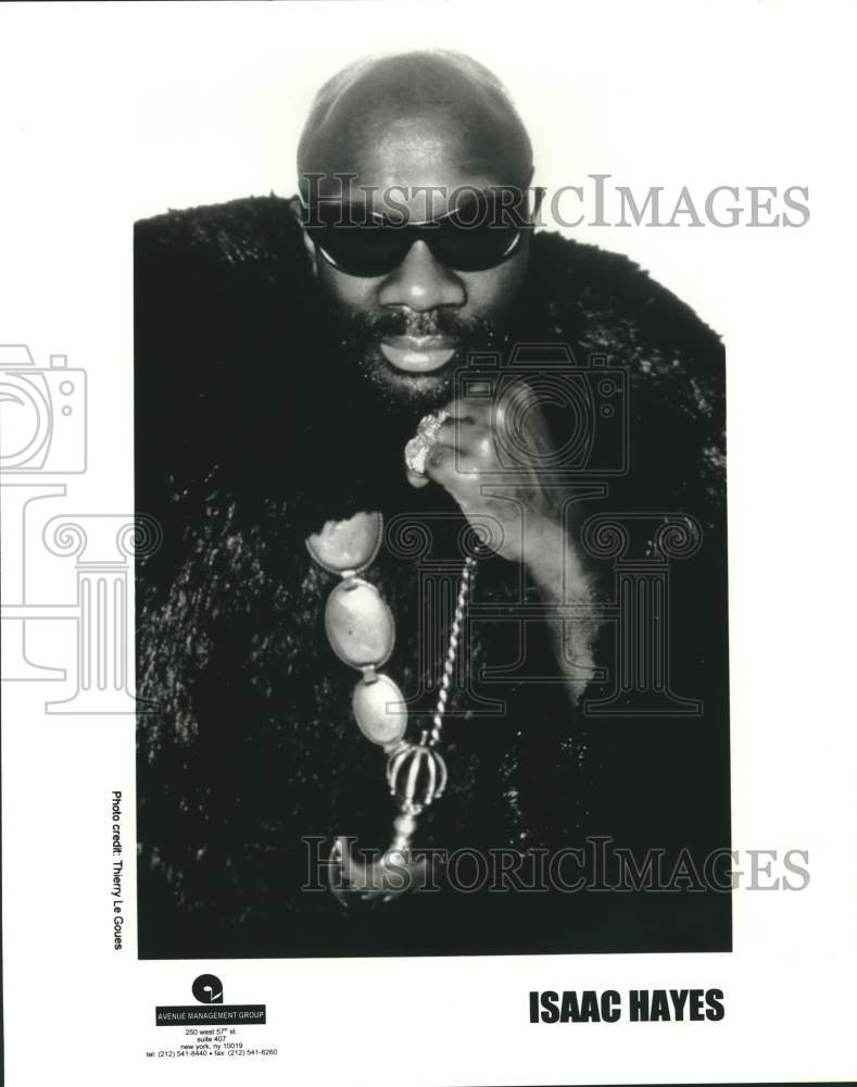 2000 Press Photo Isaac Hayes, Singer in closeup - sap16199- Historic Images