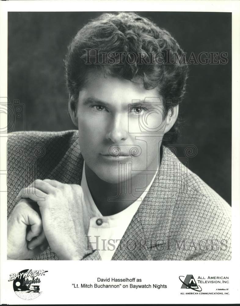 1995 Press Photo David Hasselhoff stars on Baywatch Nights. - sap16235- Historic Images