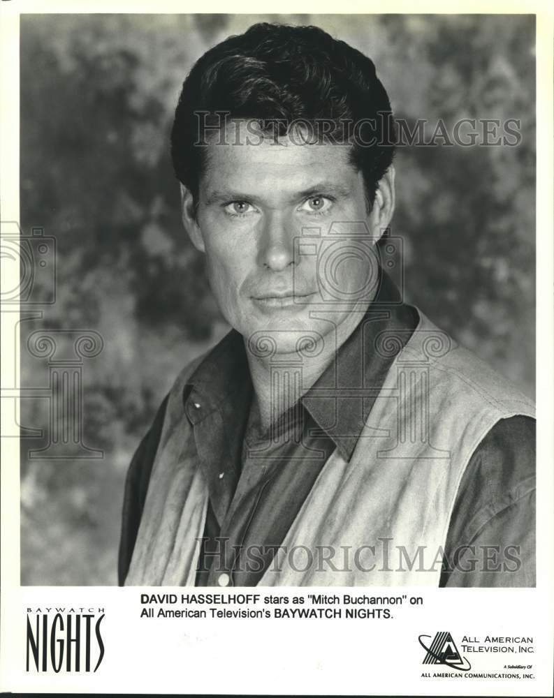 1998 Press Photo David Hasselhoff stars on Baywatch Nights, television series.- Historic Images