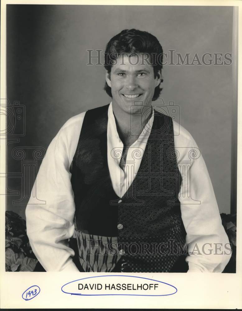 1993 Press Photo David Hasselhoff, American actor and producer. - sap16253- Historic Images