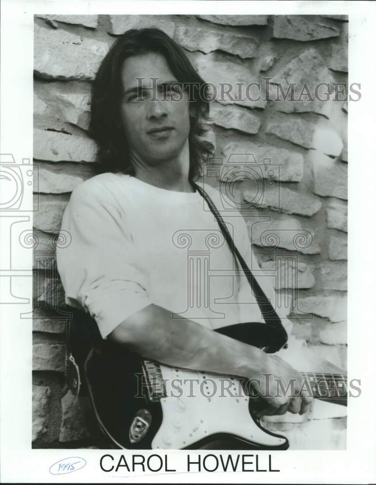 1995 Press Photo Carol Howell, pop music singer and musician. - sap16333- Historic Images