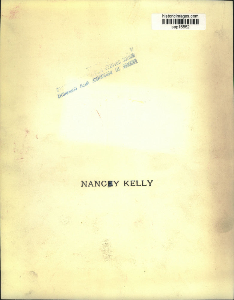 Press Photo Nancy Kelly, Actress - sap16552