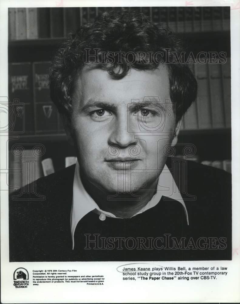 1978 Press Photo James Keane stars on The Paper Chase, on CBS. - sap16725- Historic Images