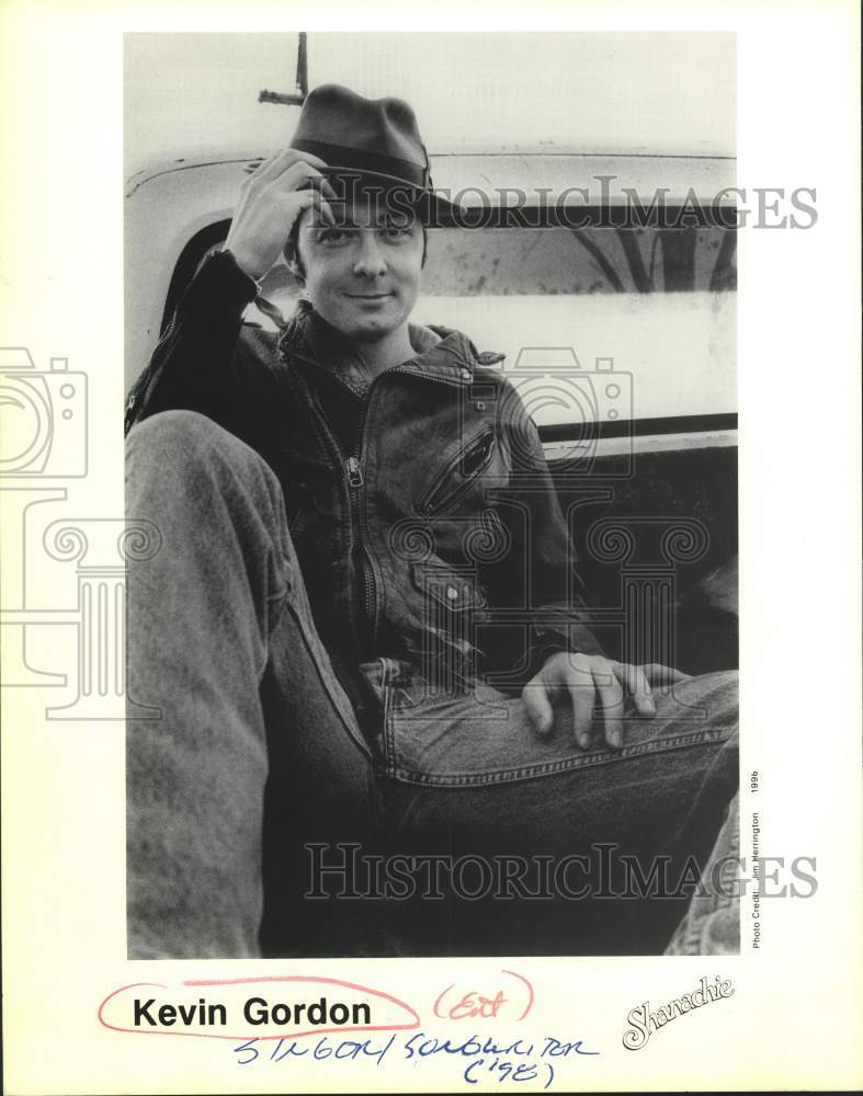 1996 Press Photo Kevin Gordon, blues rock singer, songwriter and musician.- Historic Images