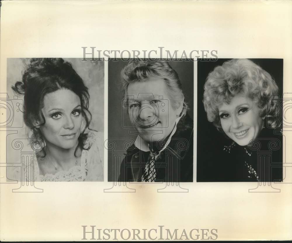 1975 Press Photo Actress Valerie Harper in composite with co-stars - sap16977- Historic Images