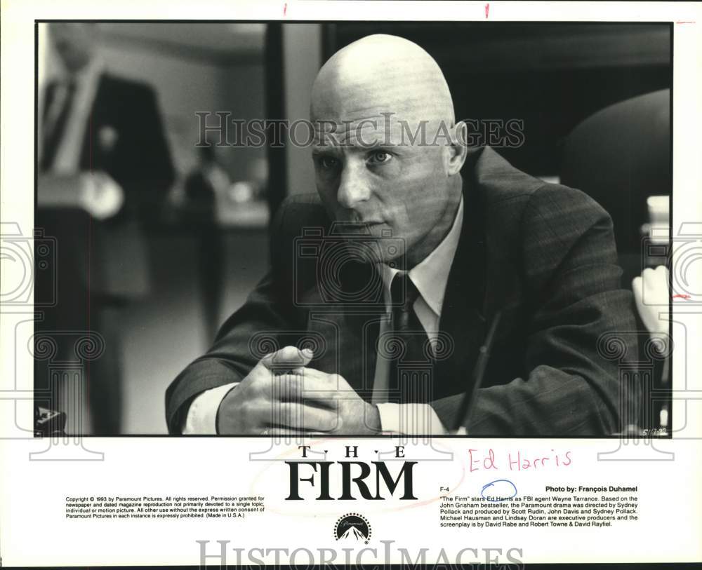 1993 Press Photo Ed Harris in a scene from The Firm. - sap16993- Historic Images