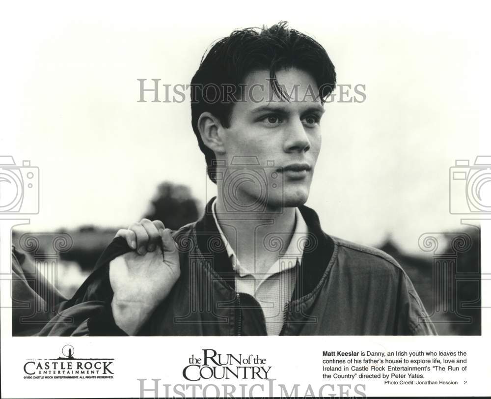 1995 Press Photo Actor Matt Keeslar in "The Run of the Country" movie- Historic Images