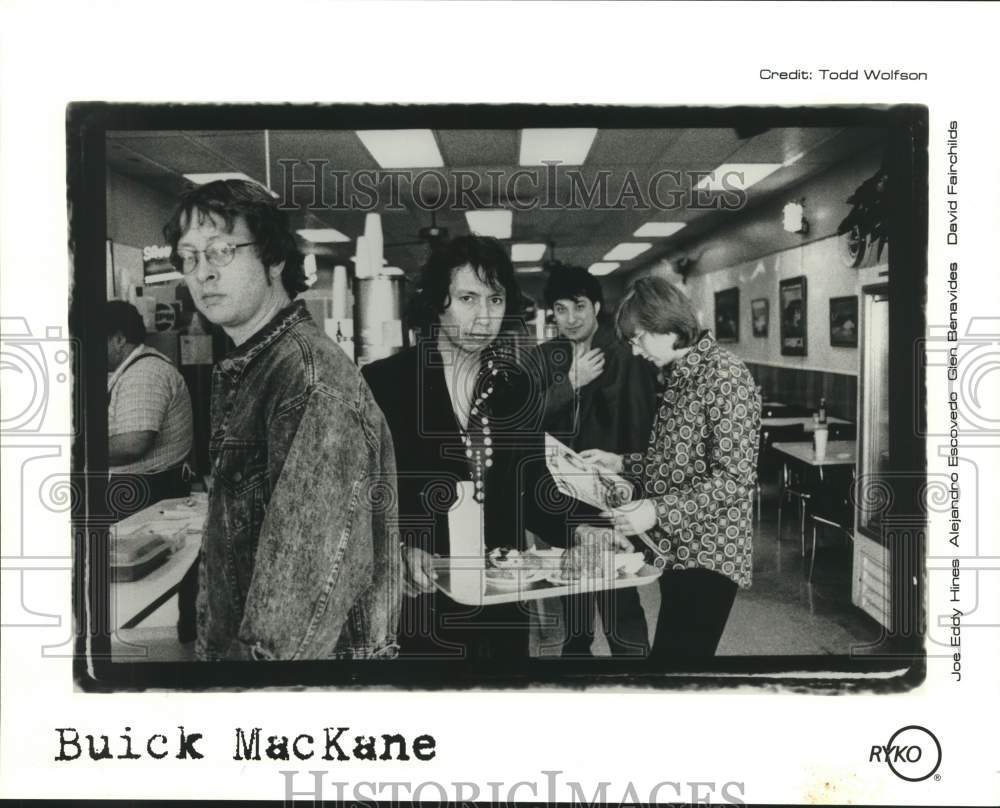 1997 Press Photo Joe Hines, Alejandro Escovedo &amp; Glen Benavides of Buick McKane.- Historic Images