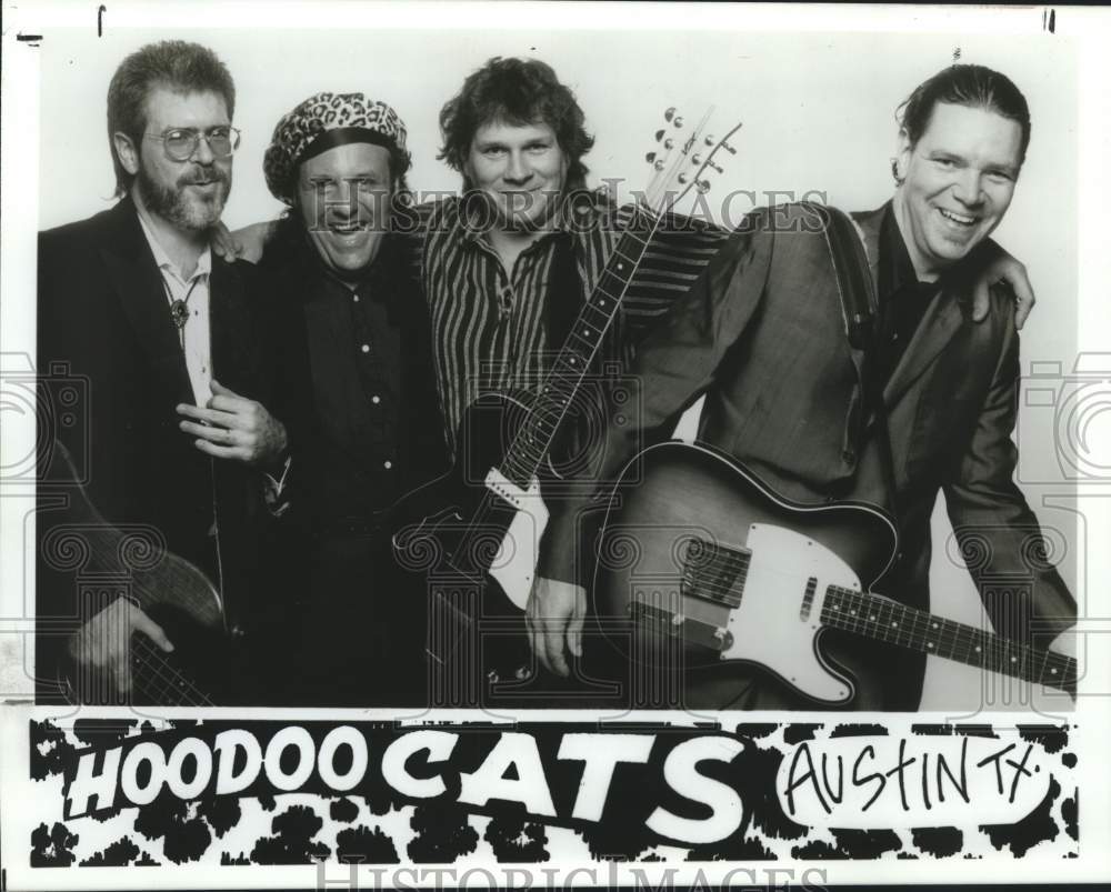 1992 Press Photo Members of Hoodoo Cats, rockabilly blues group. - sap17098- Historic Images