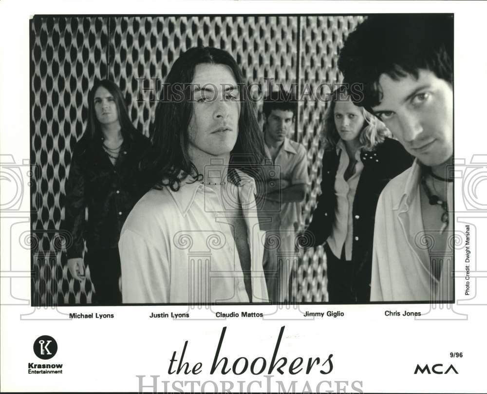 1996 Press Photo Members of The Hookers, American hardcore punk band.- Historic Images