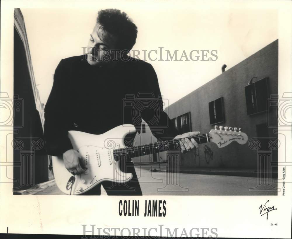 Press Photo Colin James, Canadian rock and blues singer and musician.- Historic Images