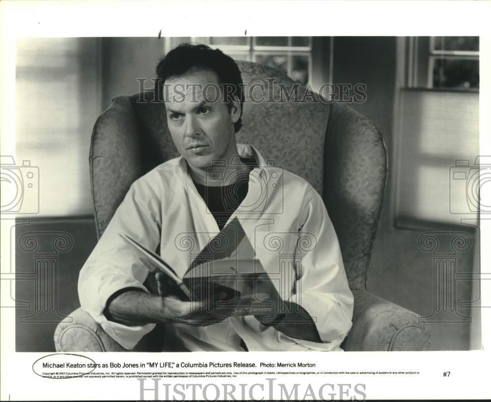 1983 Press Photo Actor Michael Keaton stars as Bob Jones in &quot;My Life&quot; movie- Historic Images