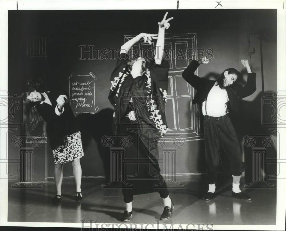 1989 Press Photo Dancers with Jump-Start Performance Company, &quot;Visions &amp; Voices&quot;- Historic Images