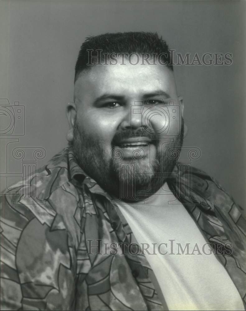 1995 Press Photo Ruben B. Hernandez Jr., Comic, Comedian, Entertainer- Historic Images
