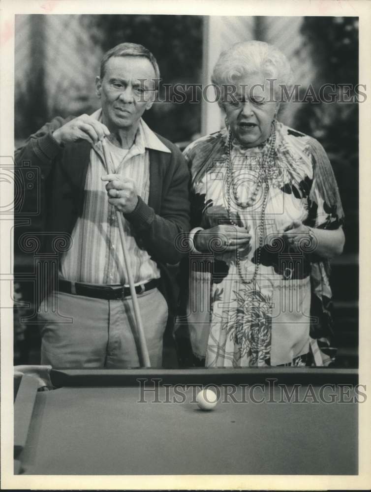 1979 Press Photo Actors Norman Fell and Lucille Benson in "The Ropers" on ABC-TV- Historic Images