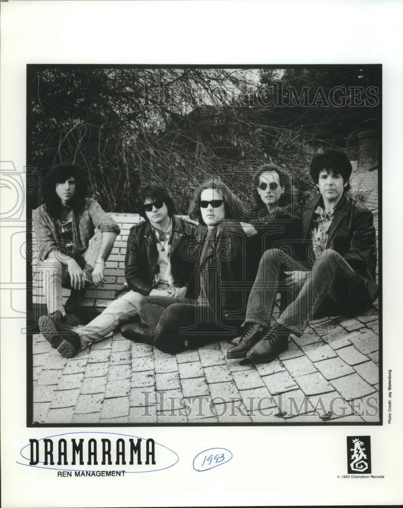 1993 Press Photo Five Members of the band Dramarama - sap17599- Historic Images