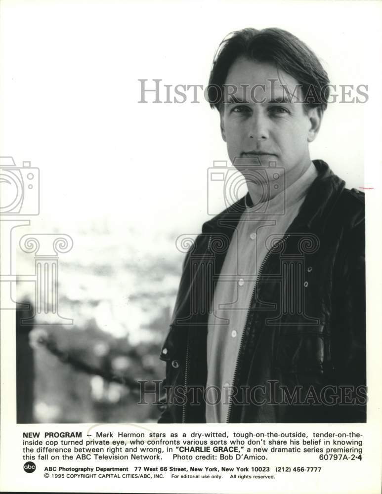 1995 Press Photo Actor Mark Harmon in &quot;Charlie Grace&quot; on ABC Television- Historic Images