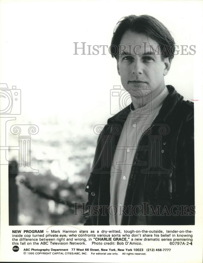 1995 Press Photo Actor Mark Harmon in "Charlie Grace" on ABC Television- Historic Images
