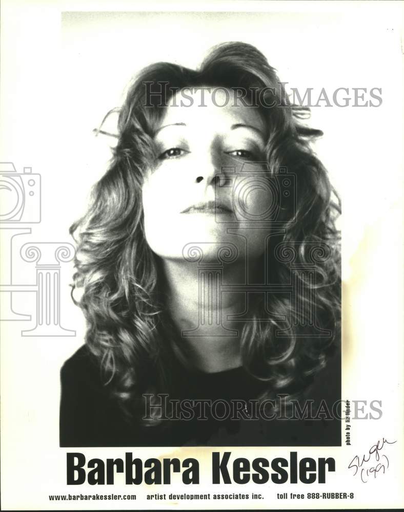 1999 Press Photo Barbara Kessler, American folk-rock singer and songwriter.- Historic Images