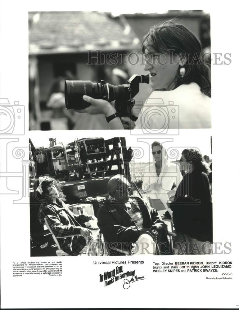 1996 Press Photo Director and Actors in "To Wong Foo, Thank's For Everything"- Historic Images