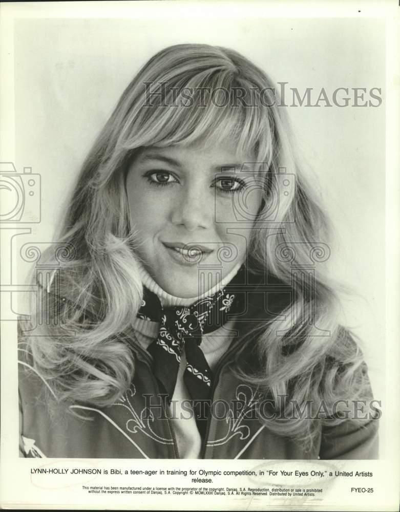1981 Press Photo Lynn-Holly Johnson is Bibi in "For Your Eyes Only" movie- Historic Images